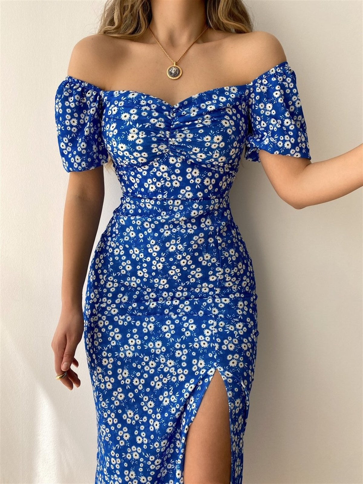 Women's Sheath Split Collar Girl Dress