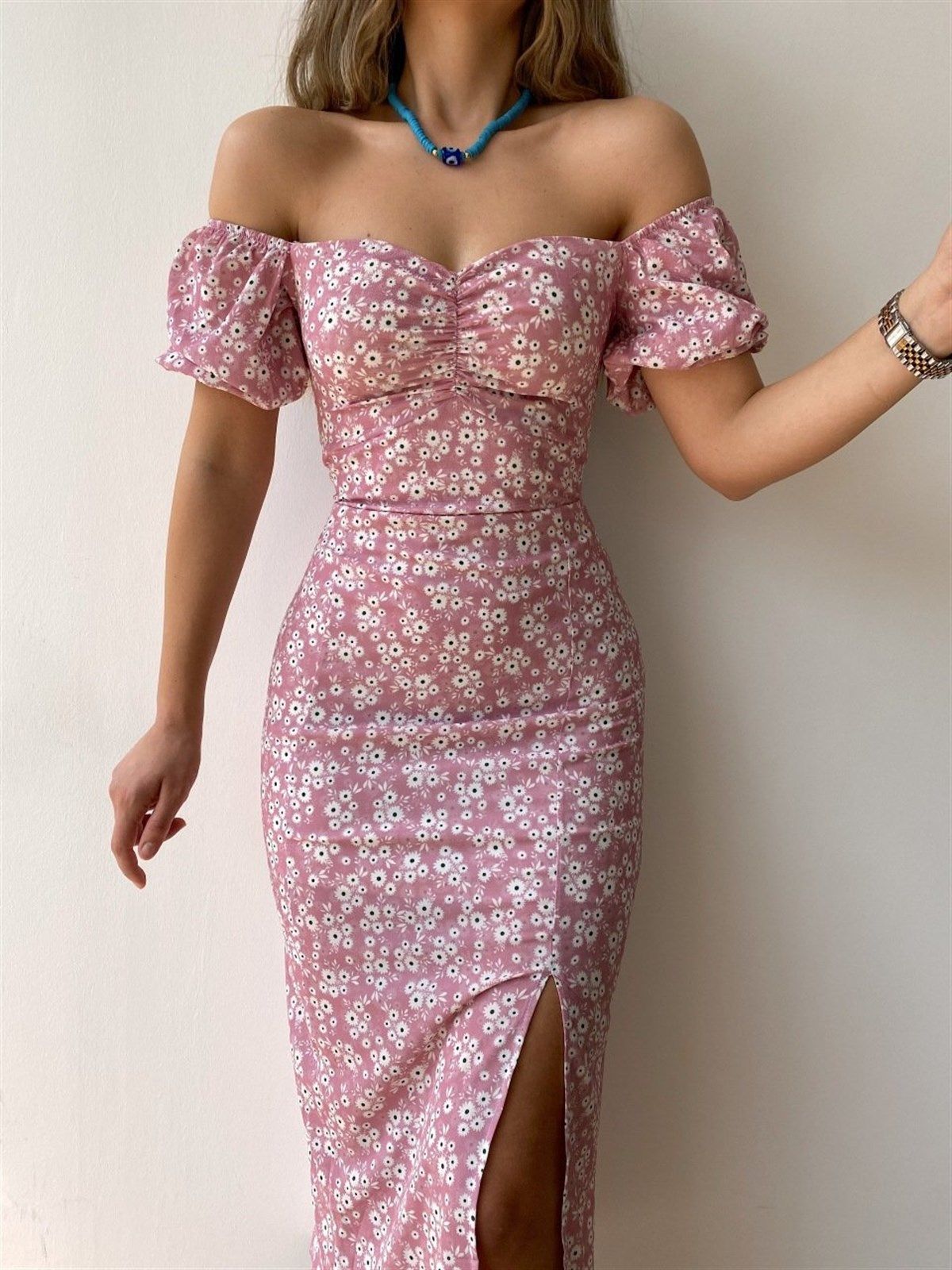 Women's Sheath Split Collar Girl Dress