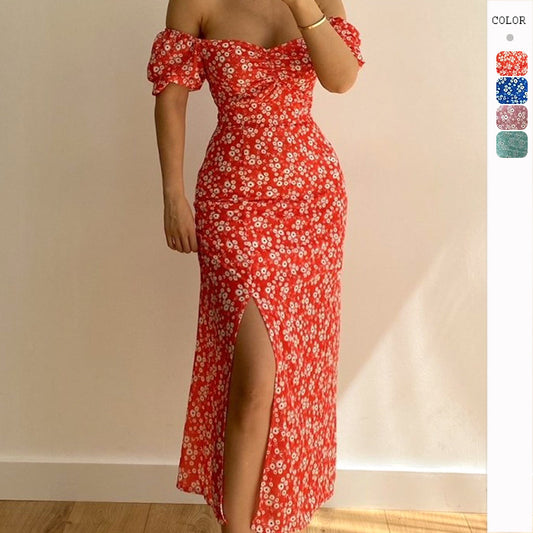 Women's Sheath Split Collar Girl Dress